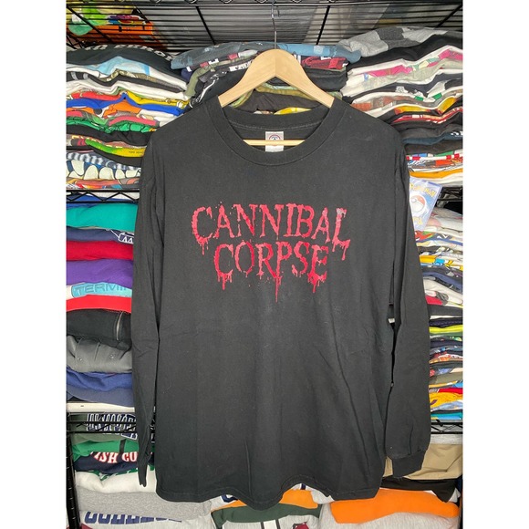 Y2K 2004 Cannibal Corpse Tour of the Wretched Men’s Black XL Band T-Shirt - Picture 1 of 4